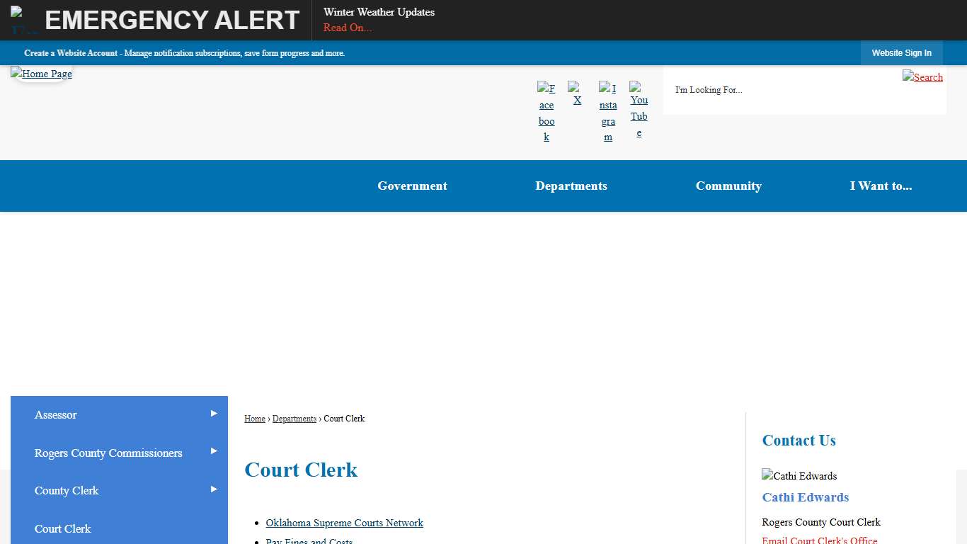 Court Clerk Rogers County, OK